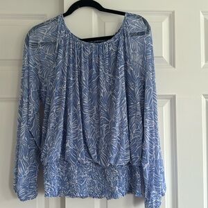 Boat neck blousy blouse